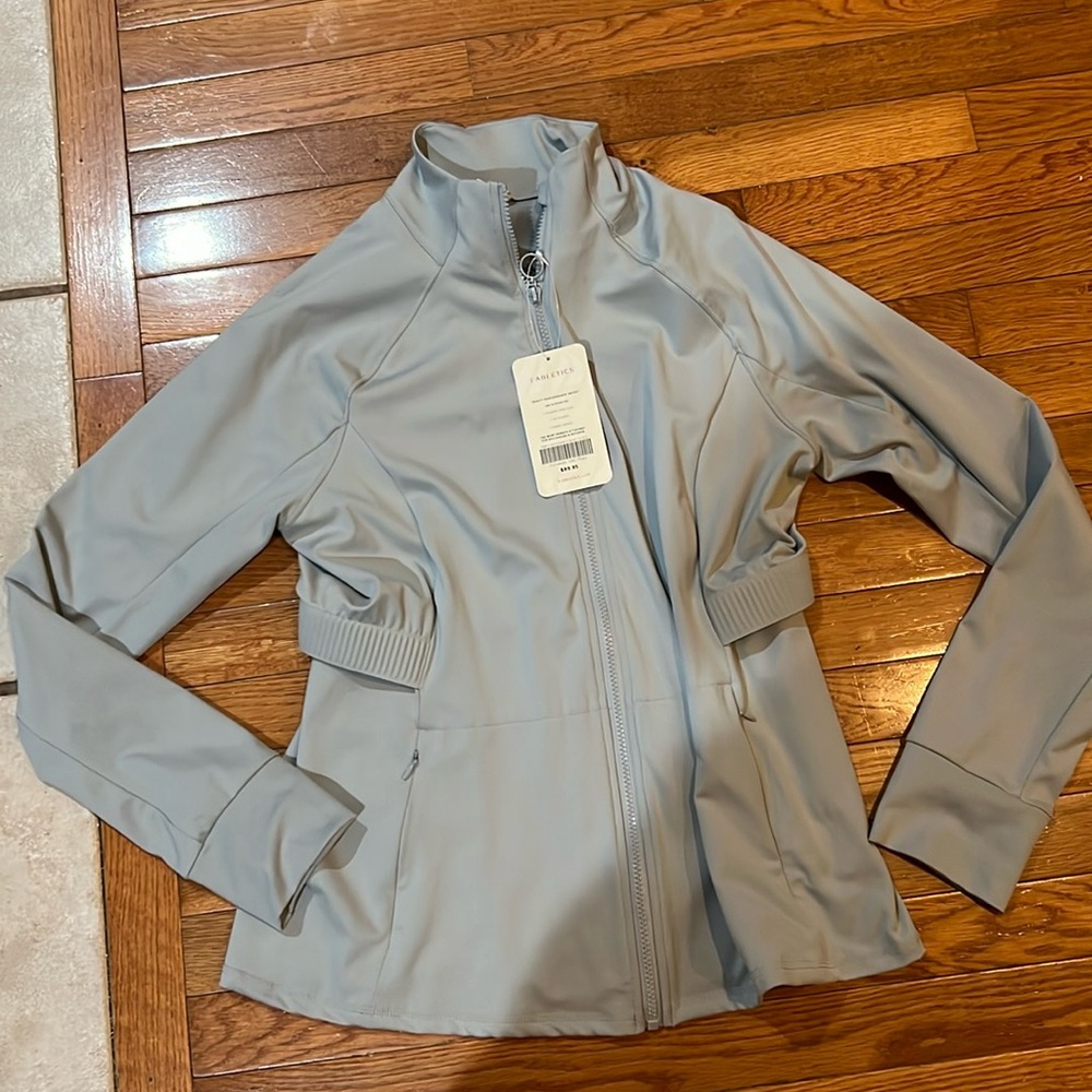 Fabletics grey extra large women’s Trinity performance jackets NWT